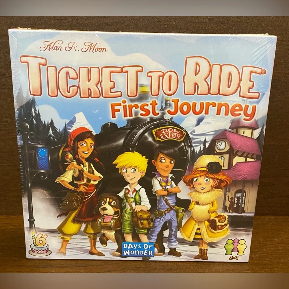 Ticket to Ride: First Journey Train Adventure Board Game — Days Of Wonder NEW